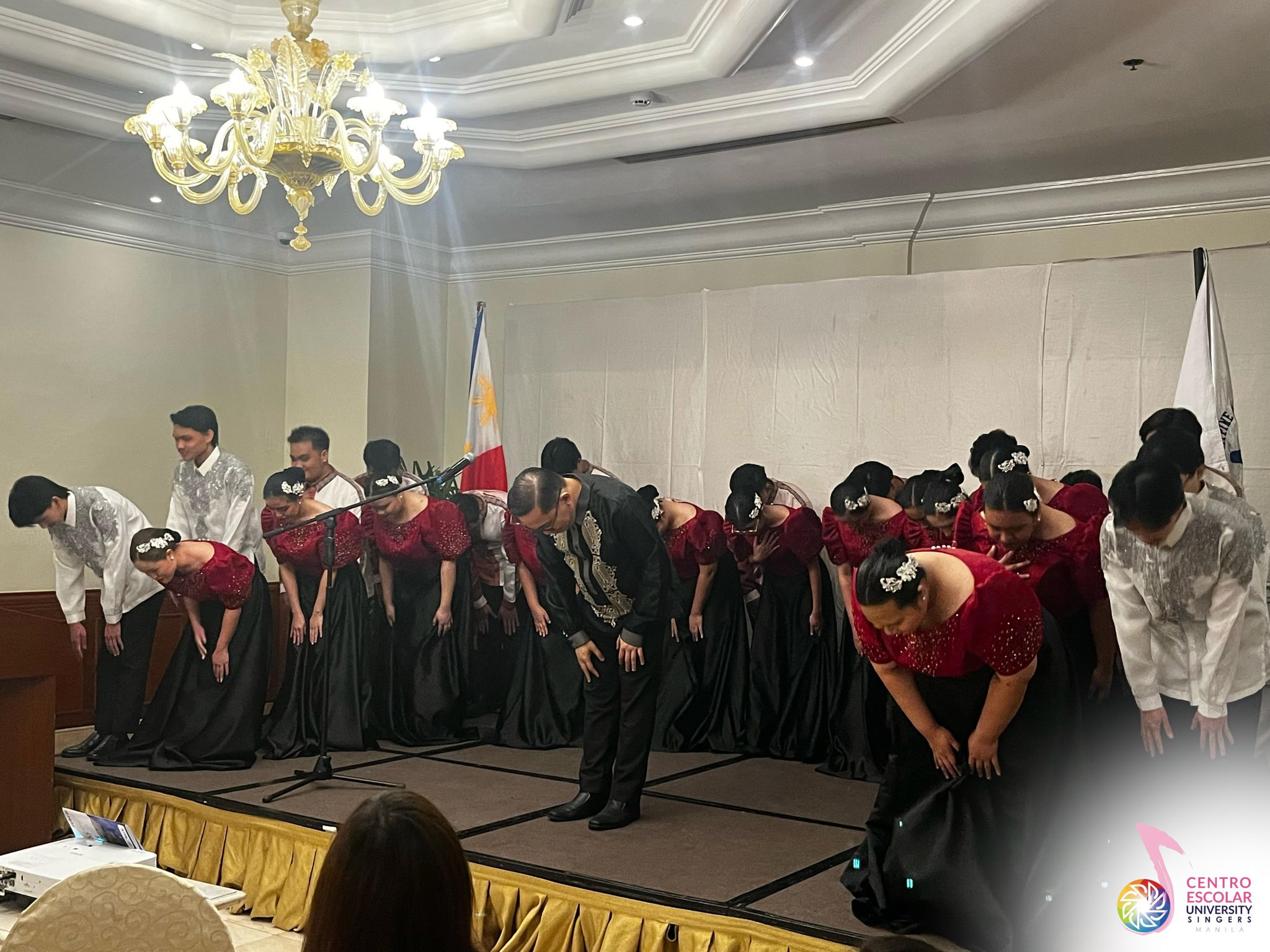 CEU Singers Manila during rehearsal